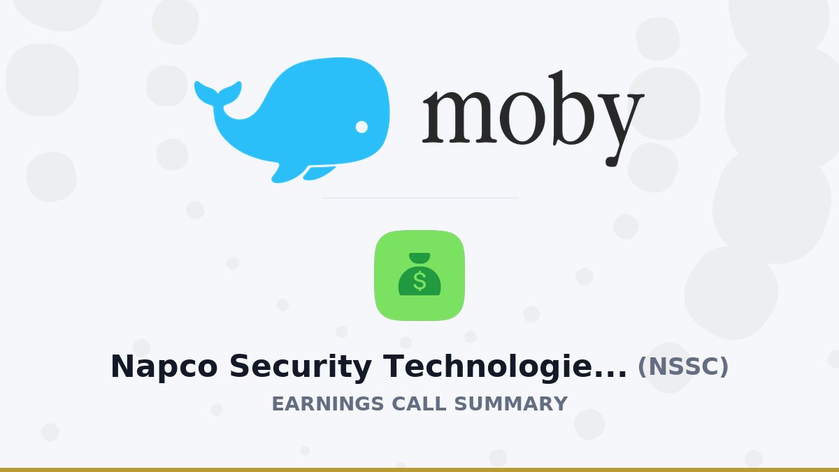 Napco Security Technologies, Inc. Q4 2026 Earnings Call Summary