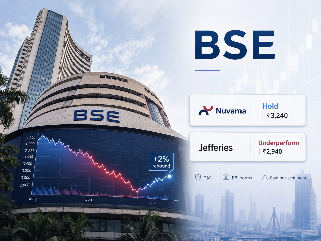 BSE shares bounce 2% after 5-session losing streak. Here’s why Jefferies, Nuvama advise caution