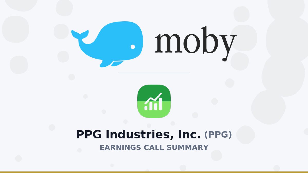 PPG Industries, Inc. Q2 2026 Earnings Call Summary