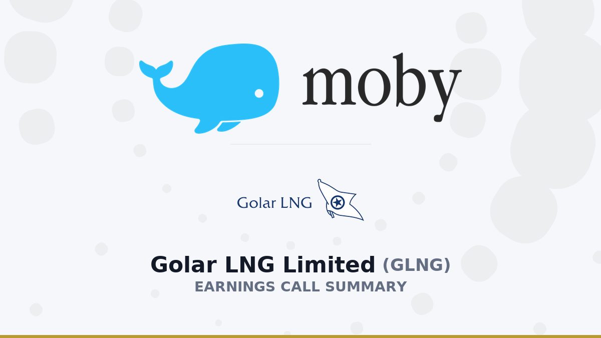 Golar LNG Limited Q2 2026 Earnings Call Summary