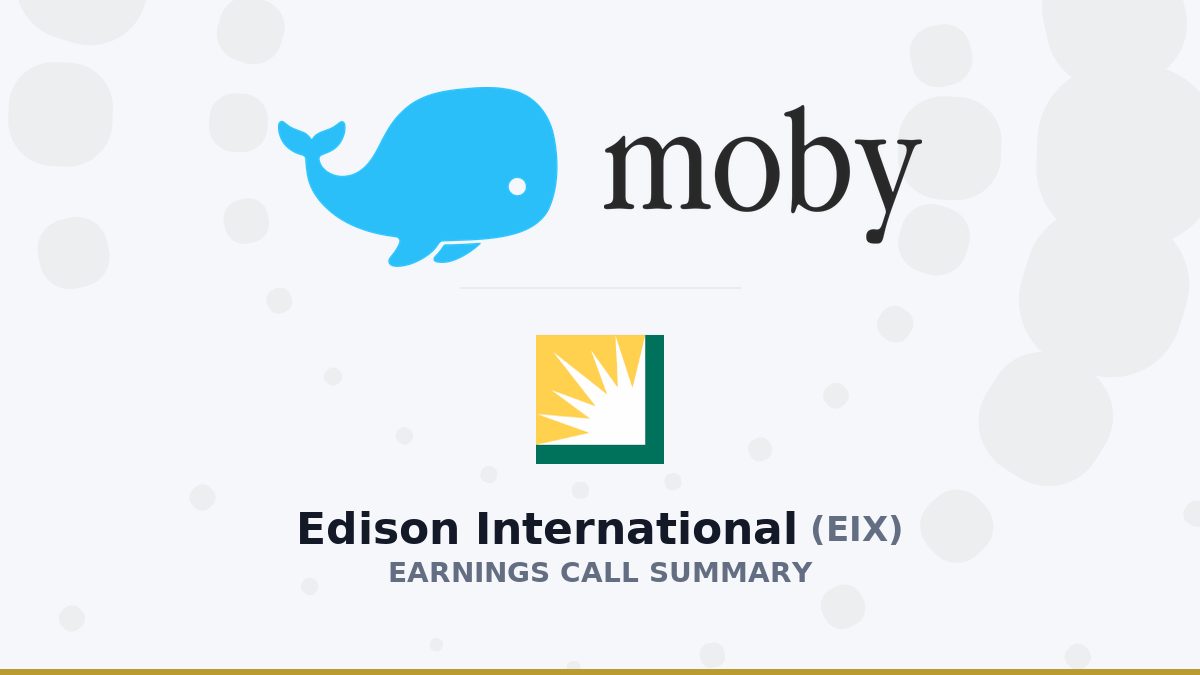 Edison International Q2 2026 Earnings Call Summary