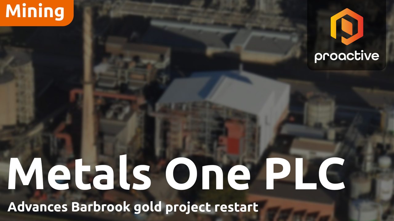 Metals One MD: First gold at Barbrook targeted within six months