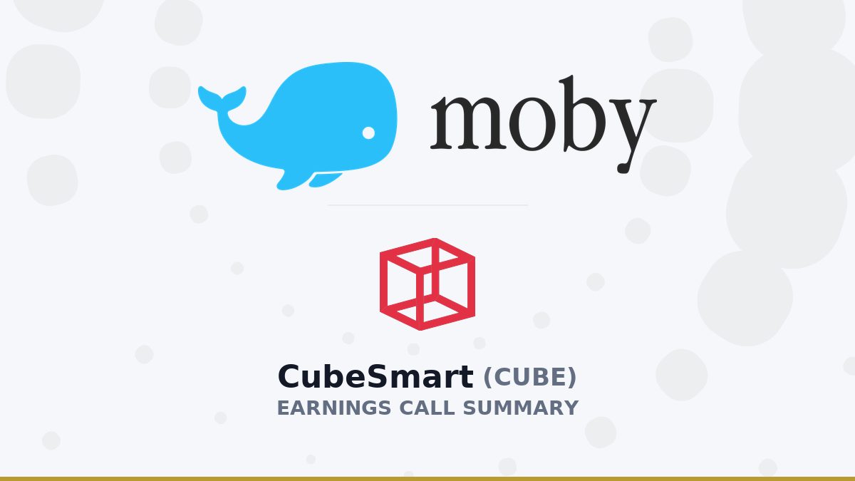 CubeSmart Q2 2026 Earnings Call Summary