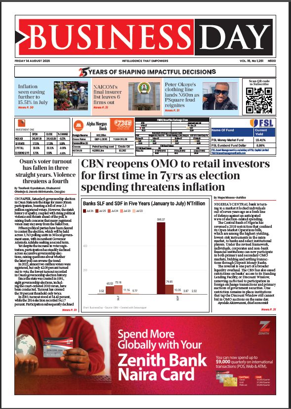 BusinessDay 14th Aug 2026