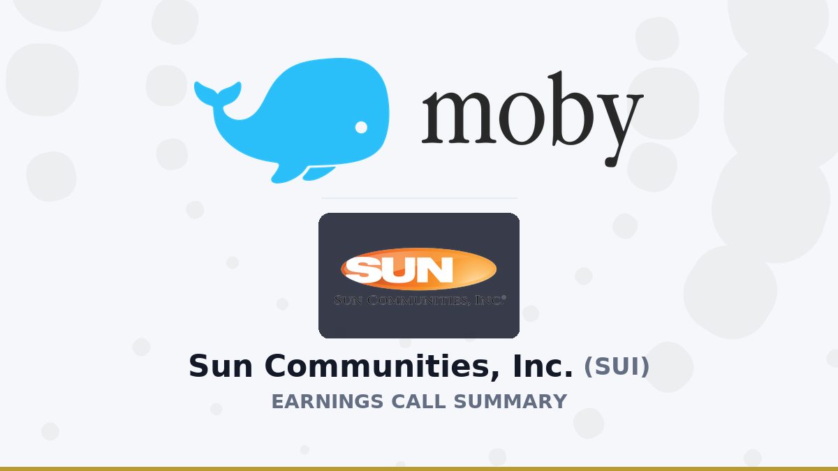 Sun Communities, Inc. Q2 2026 Earnings Call Summary