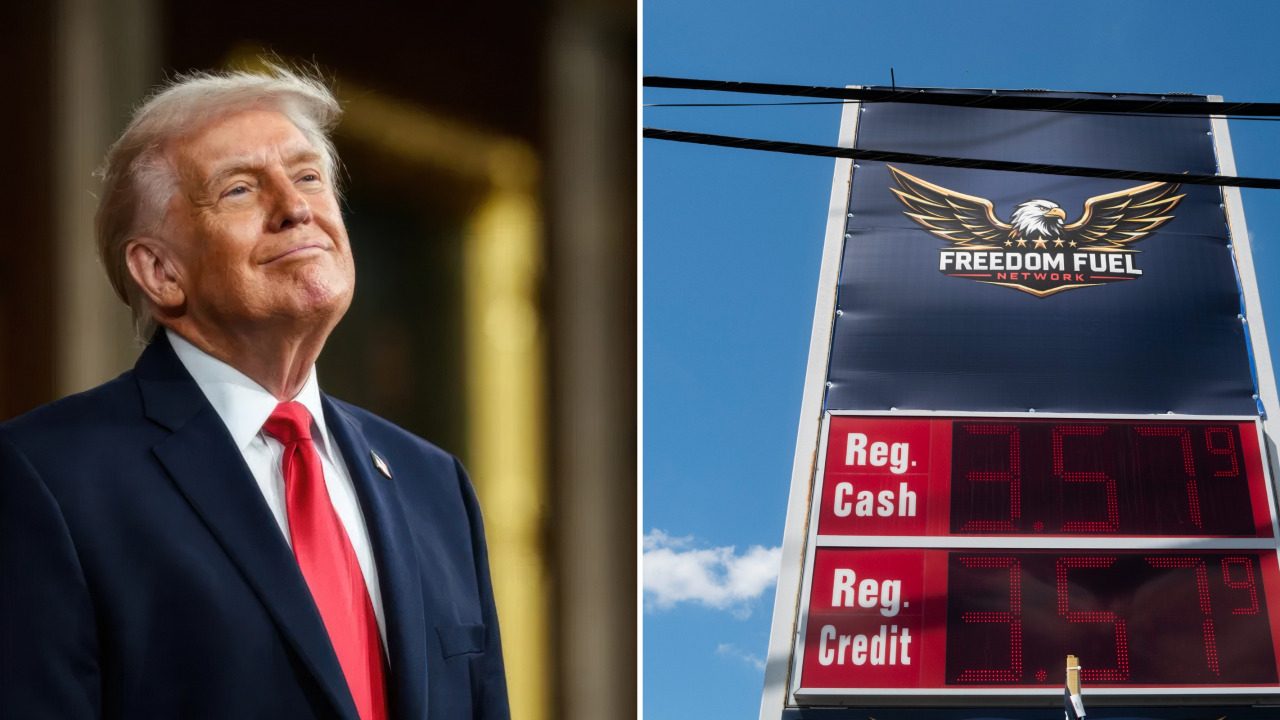 Trump's promotion of 'Freedom Fuel' gas stations sparks accusations of a double standard