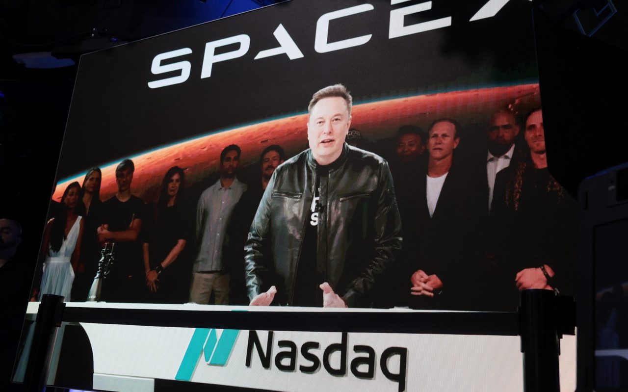 SpaceX shares fall below IPO price for first time