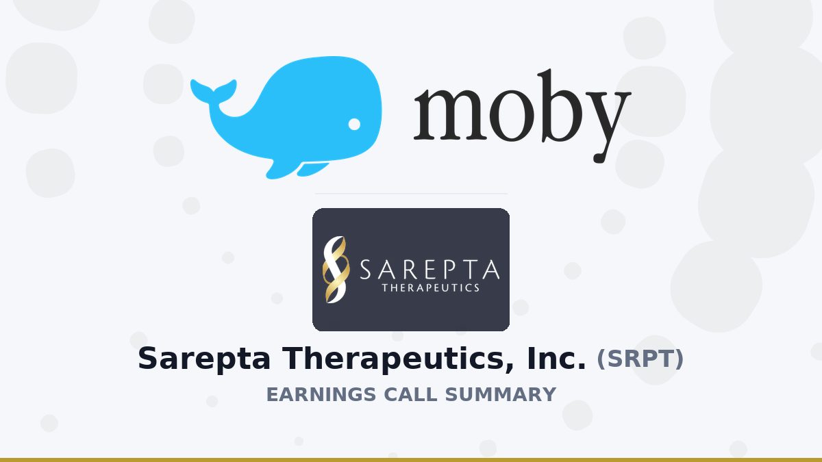 Sarepta Therapeutics, Inc. Q2 2026 Earnings Call Summary