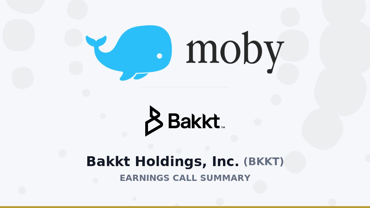 Bakkt Holdings, Inc. Q2 2026 Earnings Call Summary