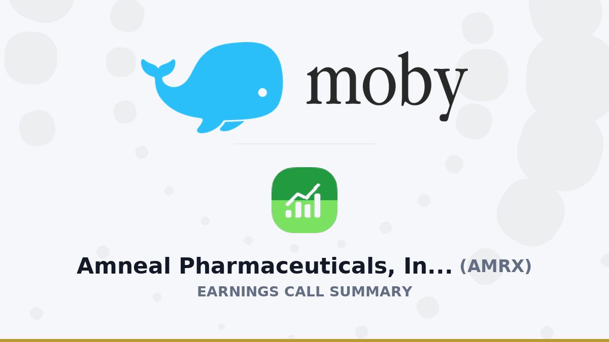 Amneal Pharmaceuticals, Inc. Q2 2026 Earnings Call Summary