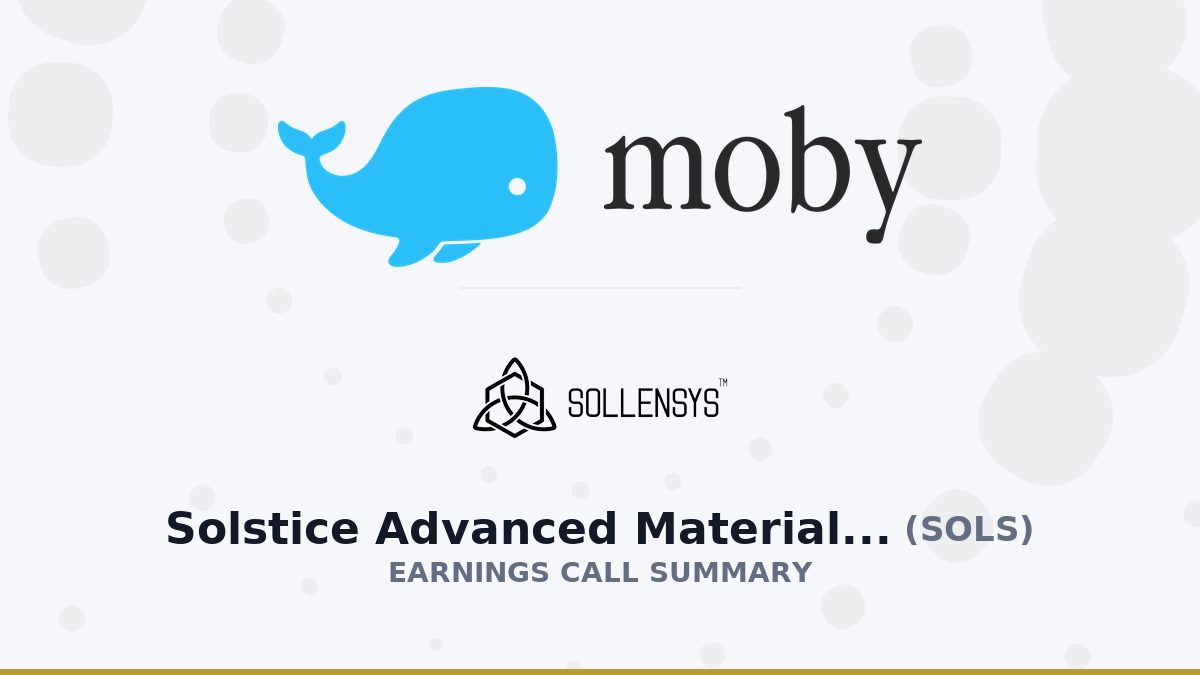 Solstice Advanced Materials Inc. Q2 2026 Earnings Call Summary