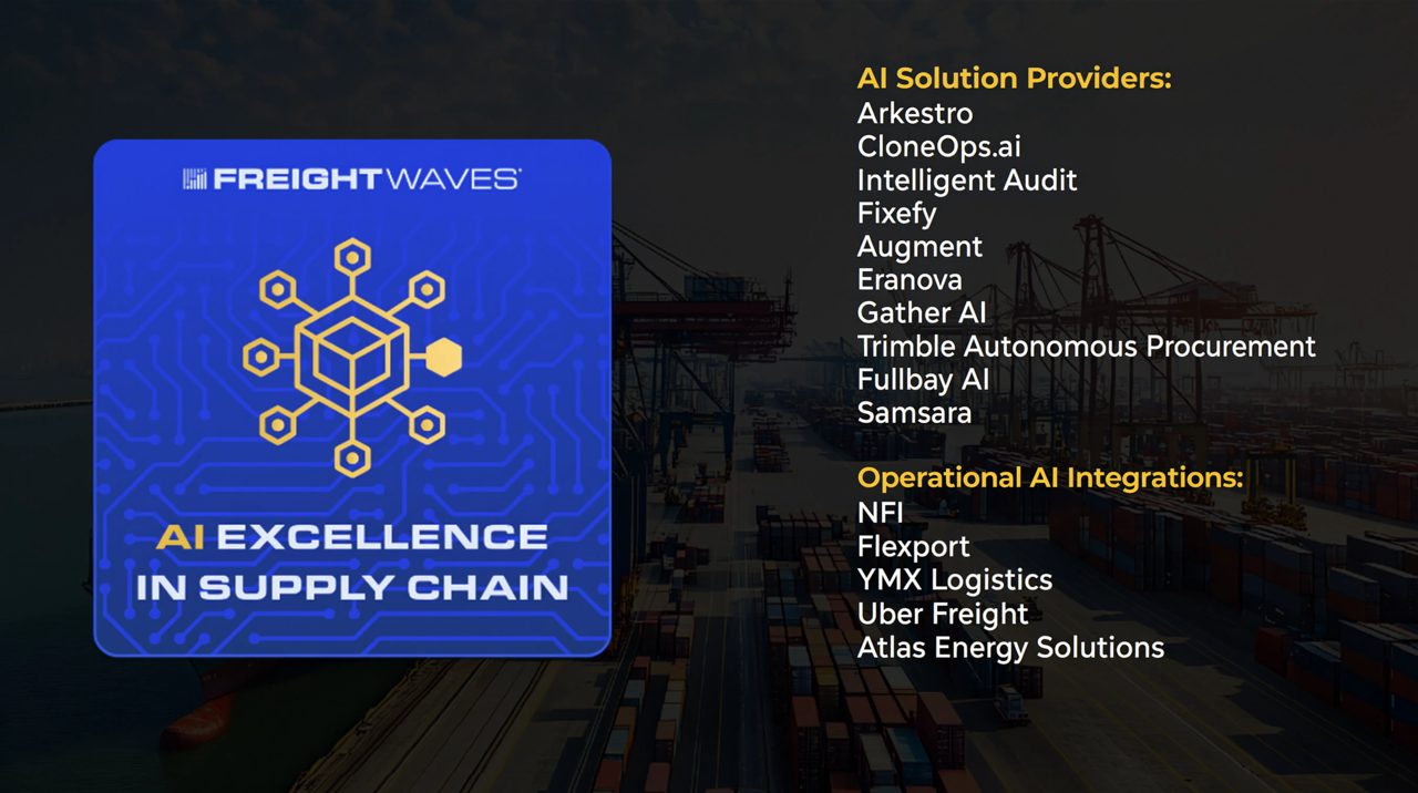 FreightWaves Announces 2026 AI Excellence in Supply Chain Awards Winners