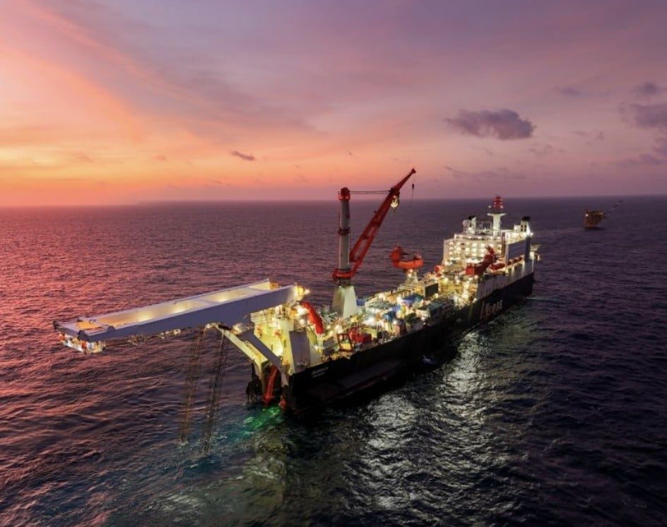 Allseas’ large 28-year-old pipelayer returns to sea after major 10-month upgrade