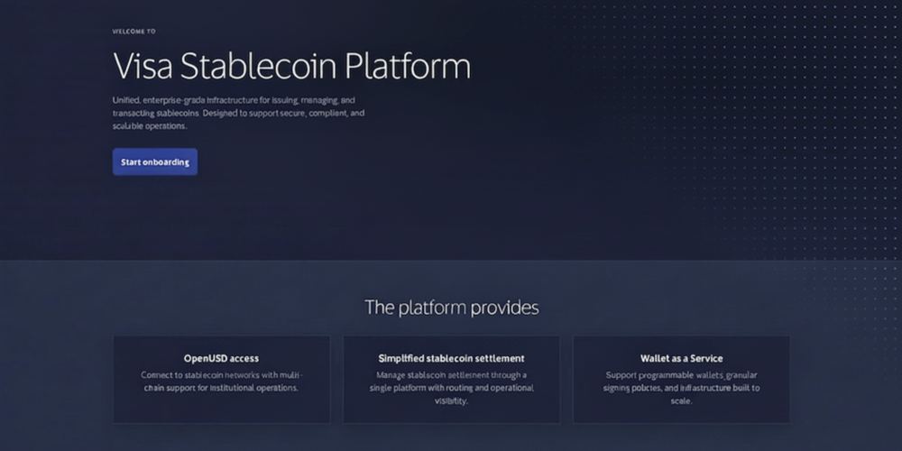 Visa builds stablecoin settlement platform for banking clients