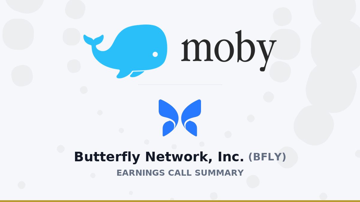 Butterfly Network, Inc. Q2 2026 Earnings Call Summary