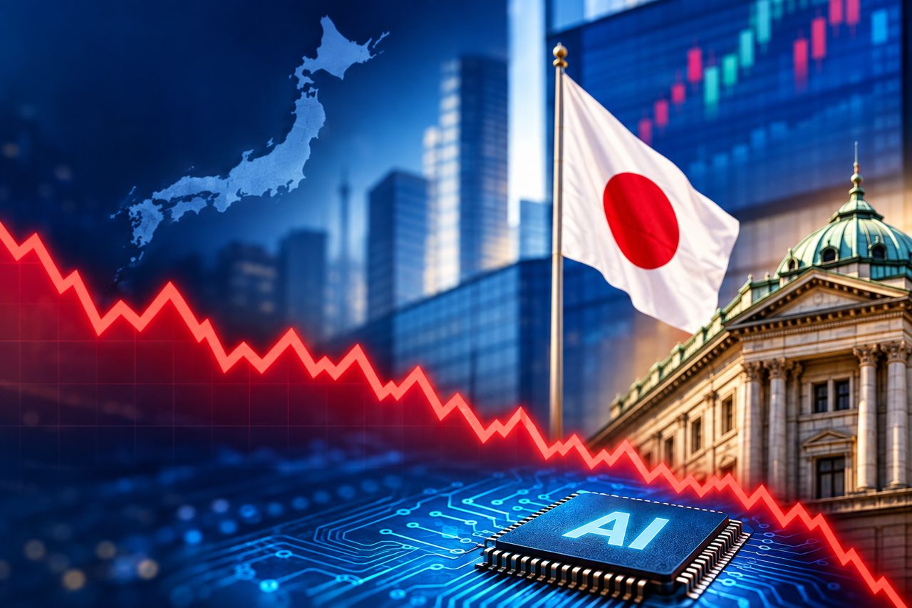 Global Market: Japan stocks fall over 1% as chip shares tumble, SoftBank declines despite earnings beat