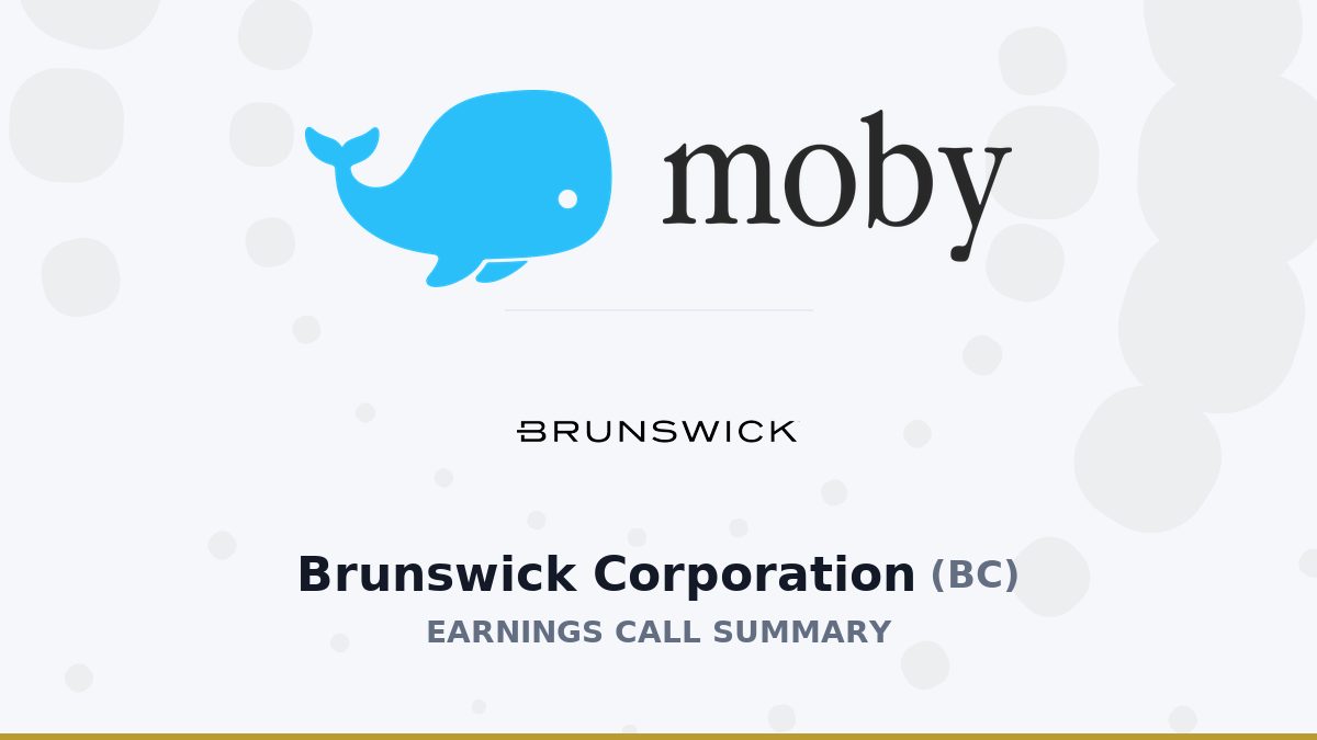 Brunswick Corporation Q2 2026 Earnings Call Summary