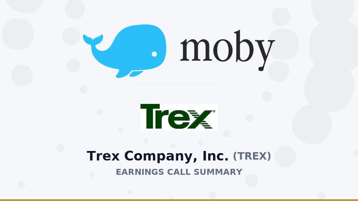 Trex Company, Inc. Q2 2026 Earnings Call Summary