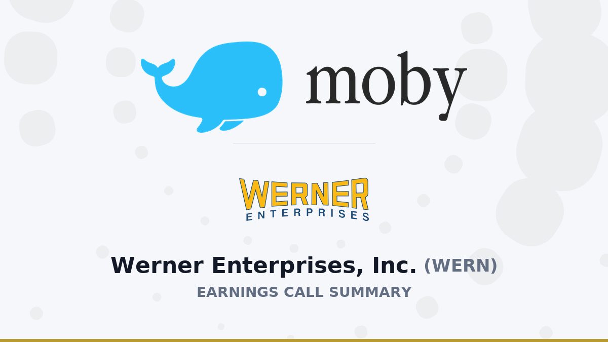 Werner Enterprises, Inc. Q2 2026 Earnings Call Summary