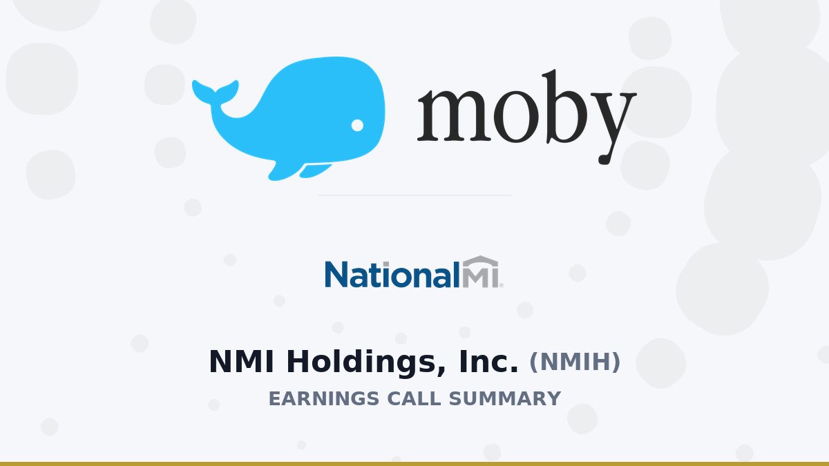 NMI Holdings, Inc. Q2 2026 Earnings Call Summary