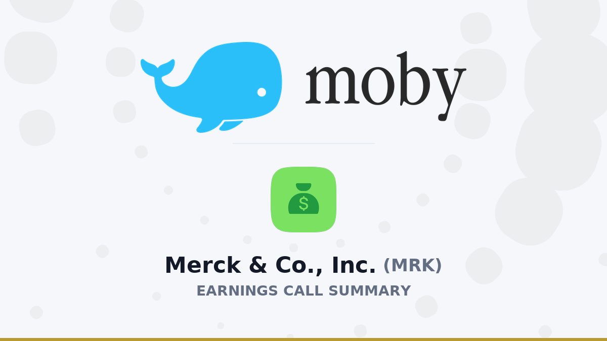 Merck & Co., Inc. Q2 2026 Earnings Call Summary