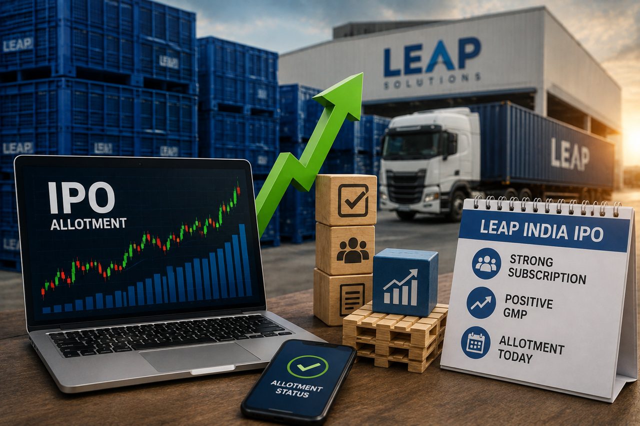 LEAP India IPO allotment likely today, GMP signals over 8% listing gain. How to check status