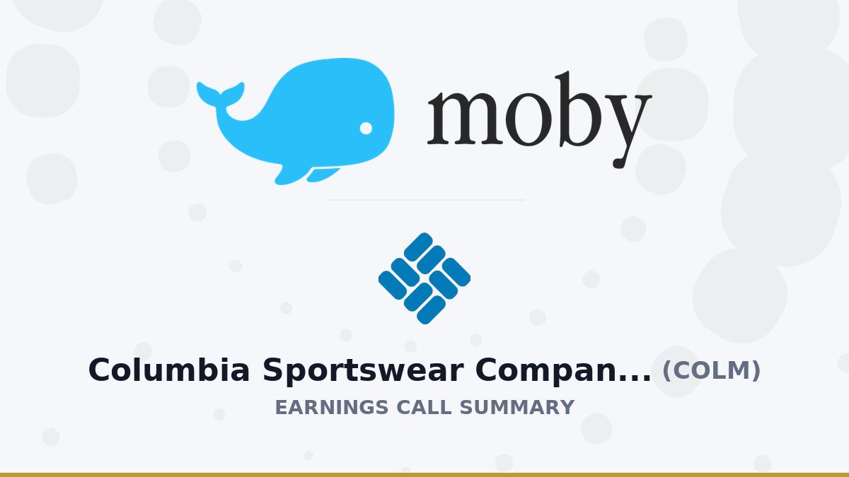 Columbia Sportswear Company Q2 2026 Earnings Call Summary