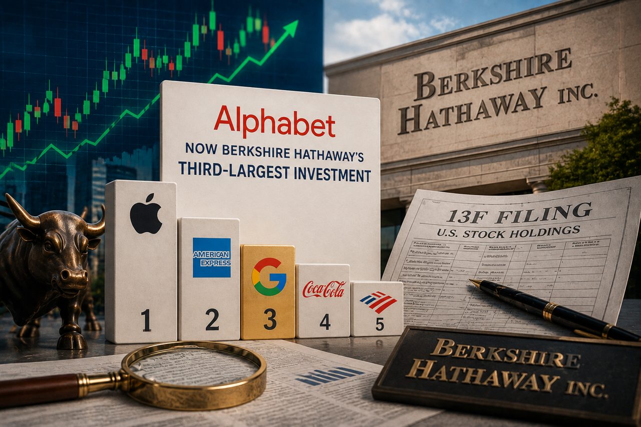 Alphabet becomes Berkshire Hathaway's third-largest investment