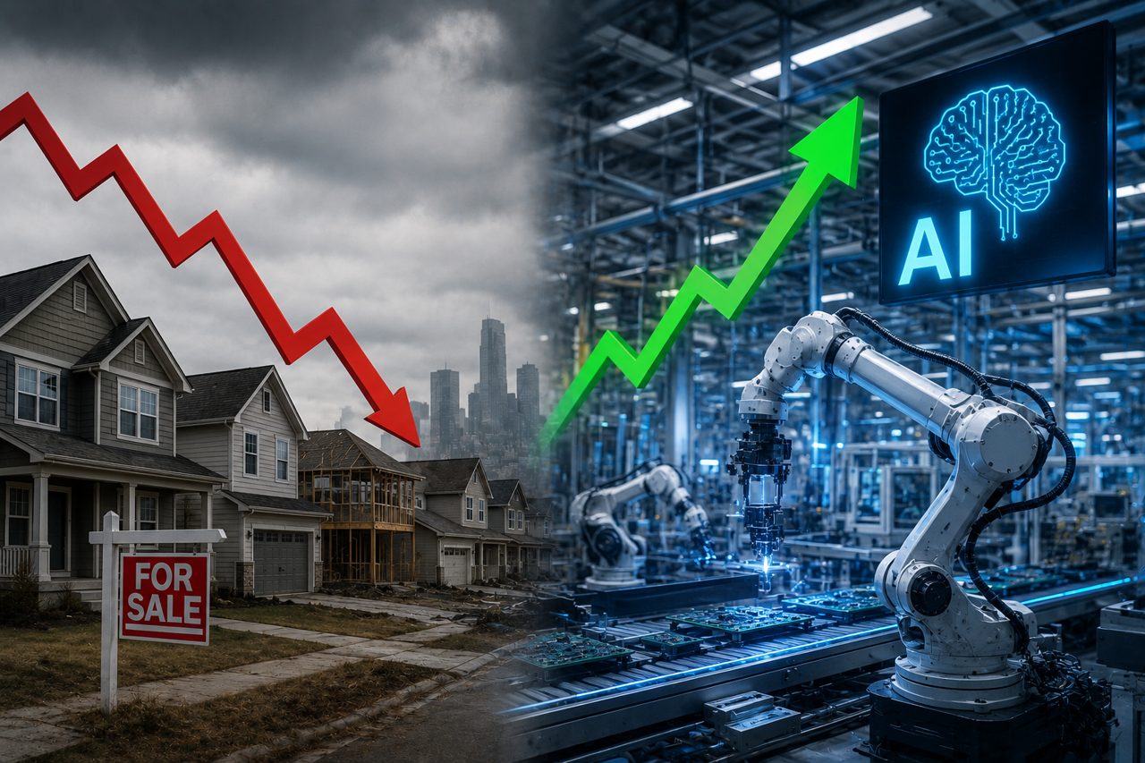 US housing market weakens as AI boom drives factory output