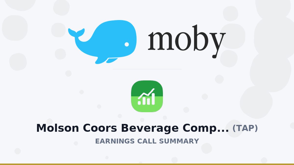 Molson Coors Beverage Company Q2 2026 Earnings Call Summary