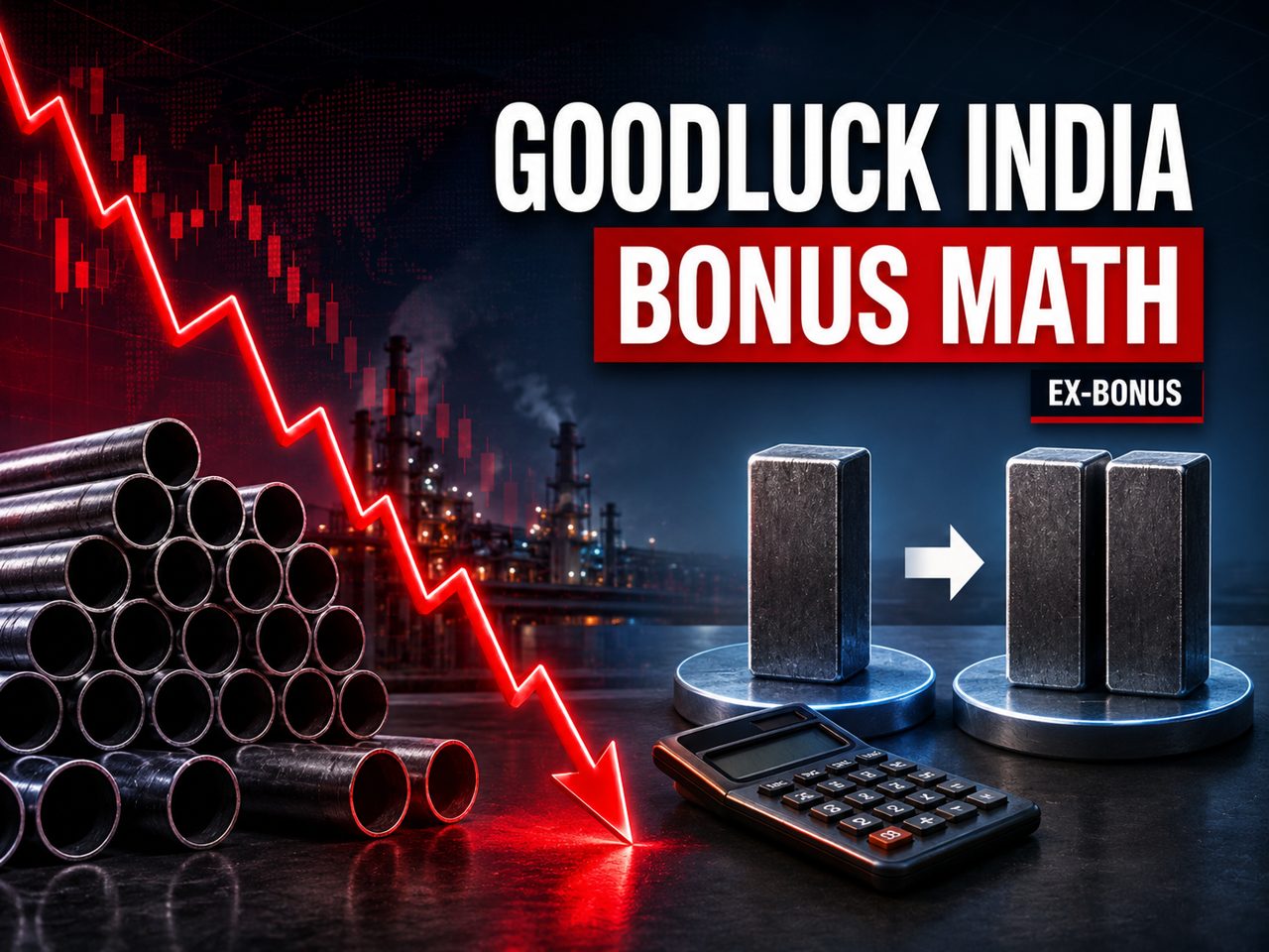 Did Goodluck India shares really crash 66% in just one day? Here's how the bonus math works
