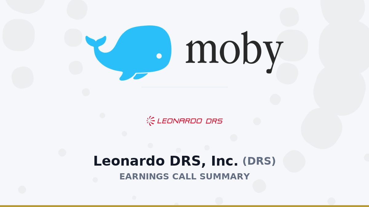 Leonardo DRS, Inc. Q2 2026 Earnings Call Summary