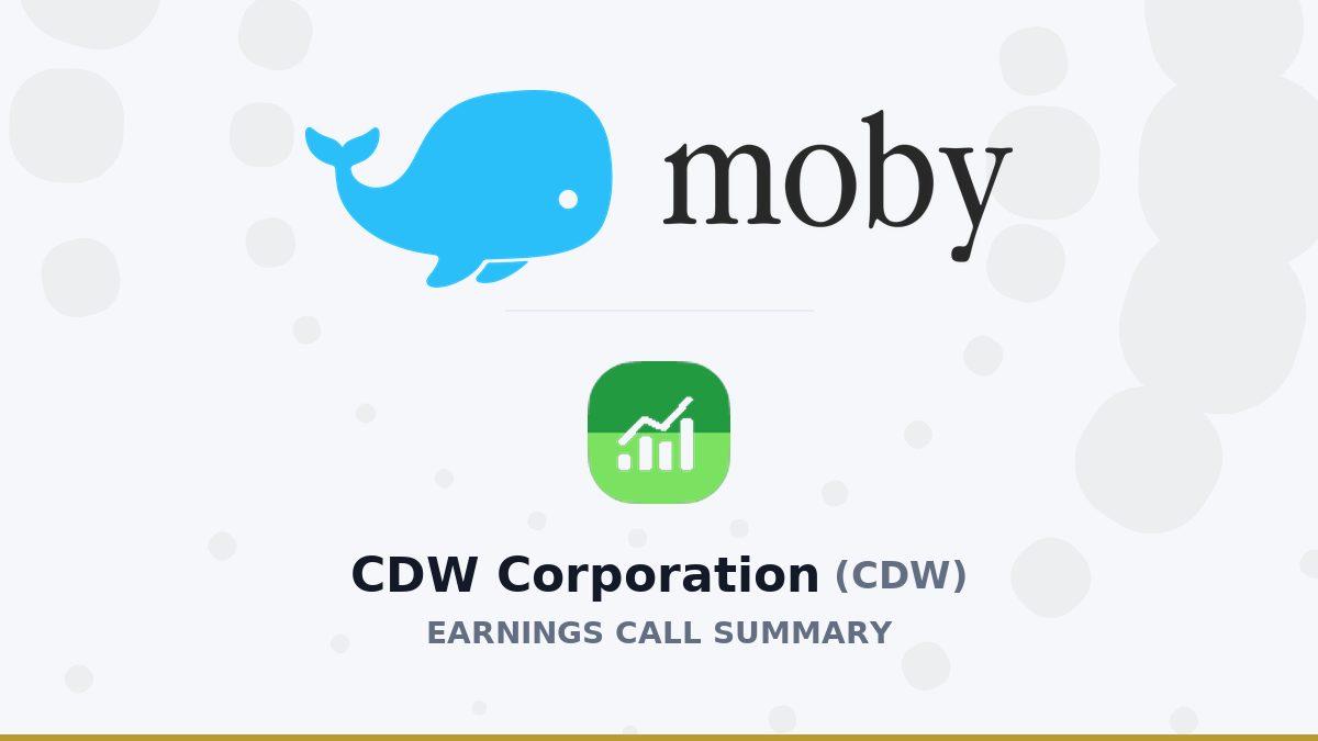CDW Corporation Q2 2026 Earnings Call Summary