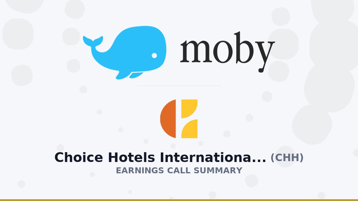 Choice Hotels International, Inc. Q2 2026 Earnings Call Summary
