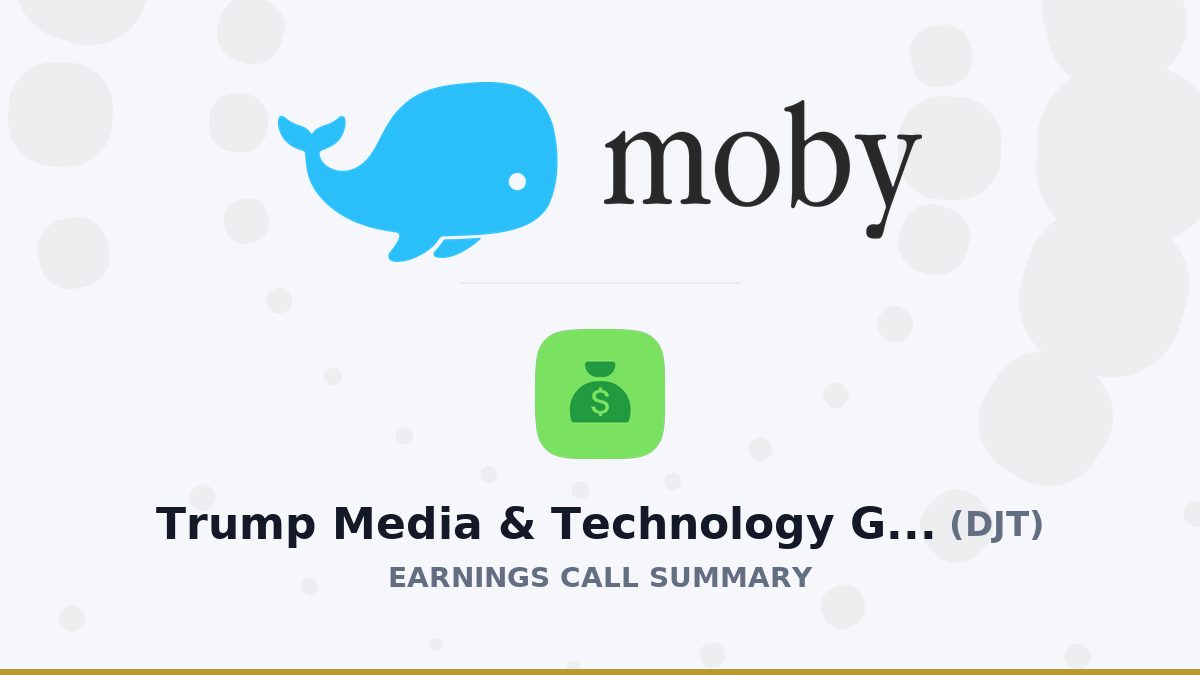 Trump Media & Technology Group Corp. Q2 2026 Earnings Call Summary