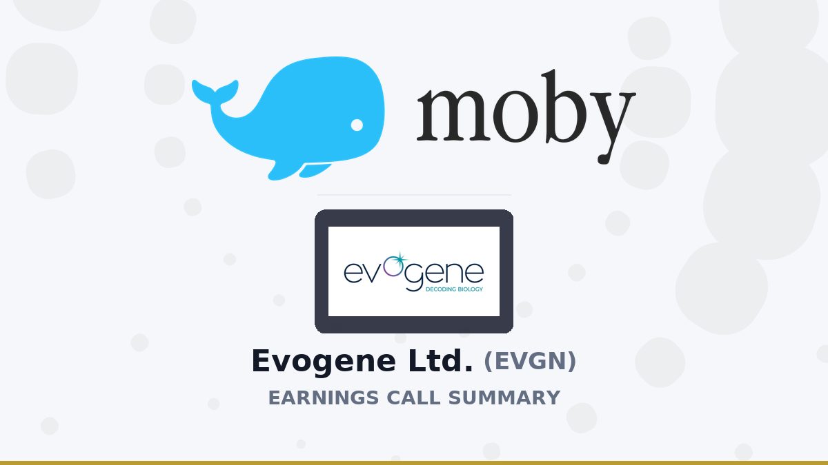 Evogene Ltd. Q2 2026 Earnings Call Summary