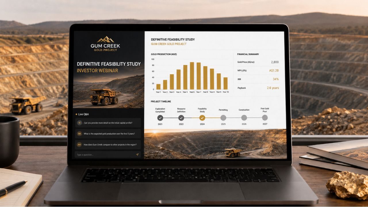 Horizon Gold to host Gum Creek DFS investor webinar