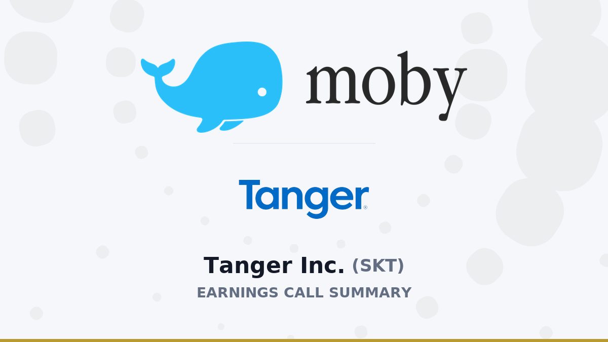 Tanger Inc. Q2 2026 Earnings Call Summary
