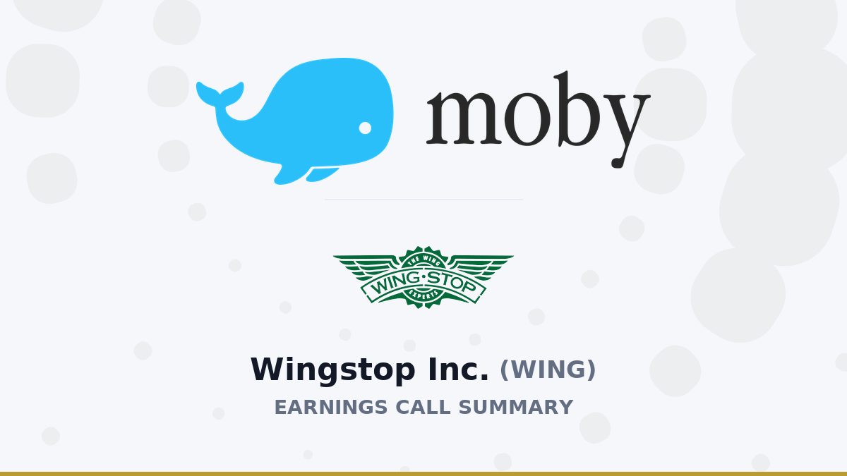 Wingstop Inc. Q2 2026 Earnings Call Summary