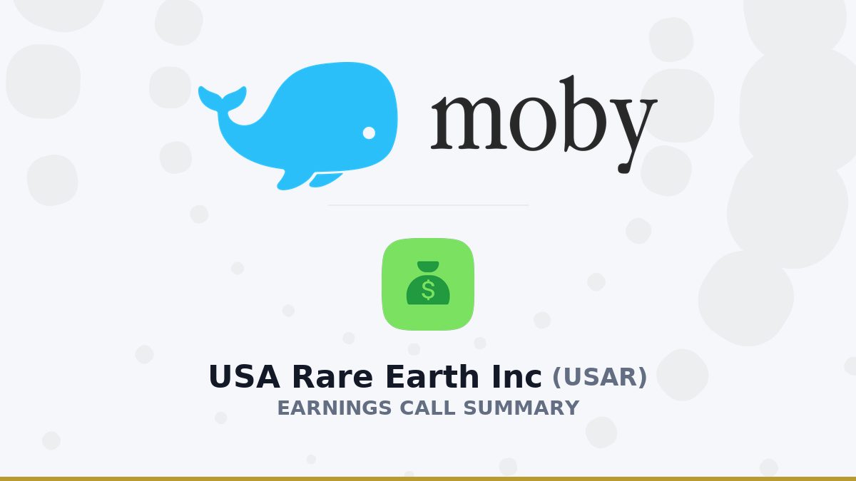 USA Rare Earth Inc Q2 2026 Earnings Call Summary