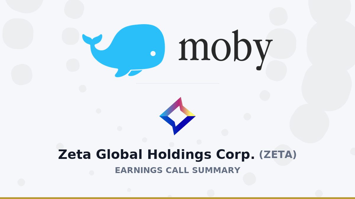 Zeta Global Holdings Corp. Q2 2026 Earnings Call Summary