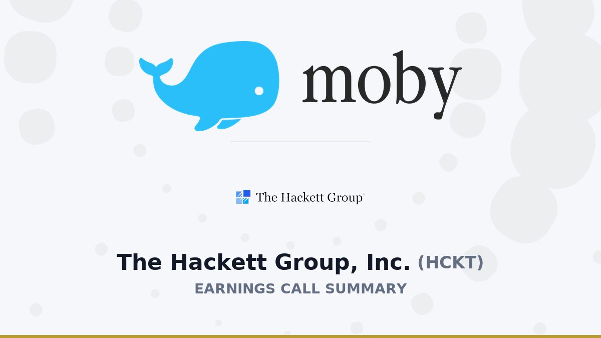 The Hackett Group, Inc. Q2 2026 Earnings Call Summary
