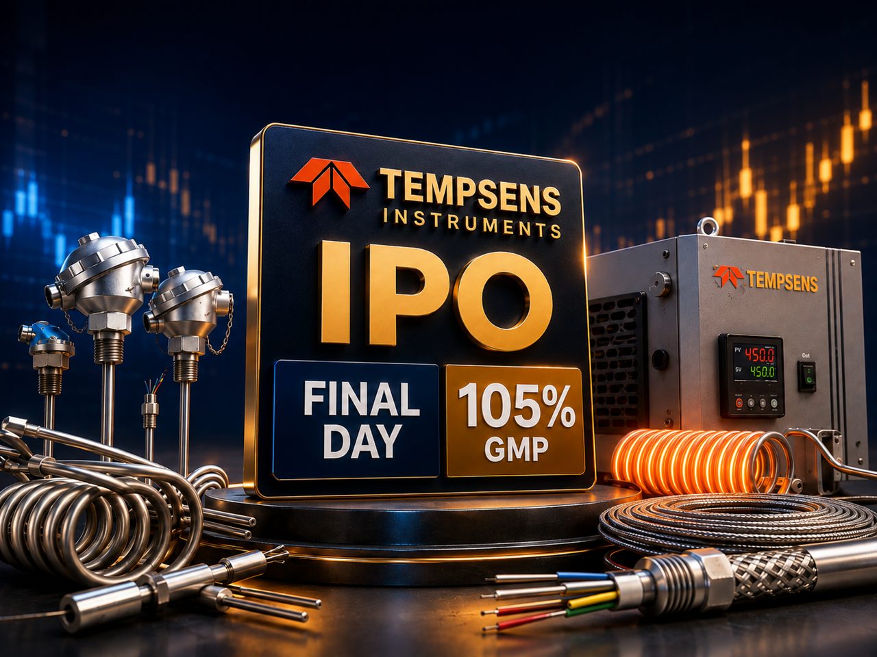 Tempsens Instruments IPO Day 3: GMP at 105%, subscription hits 21.66x. Should you subscribe?