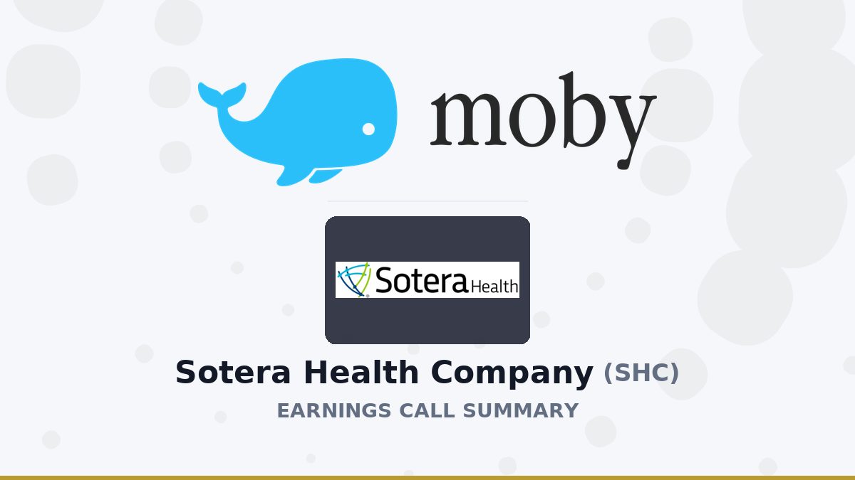 Sotera Health Company Q2 2026 Earnings Call Summary