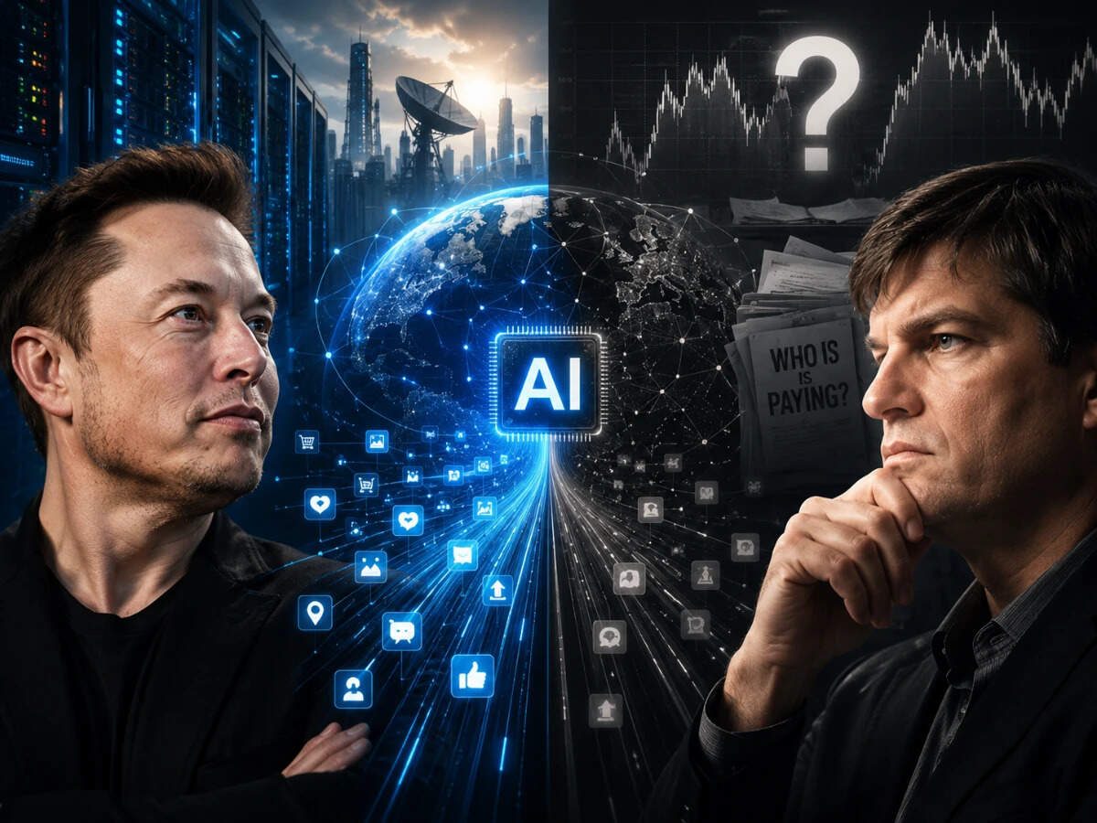 Elon Musk vs Michael Burry: World's richest man says AI internet traffic will outpace humans, market expert asks who is paying