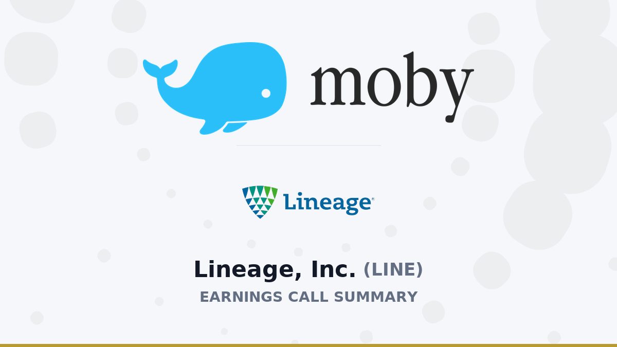 Lineage, Inc. Q2 2026 Earnings Call Summary