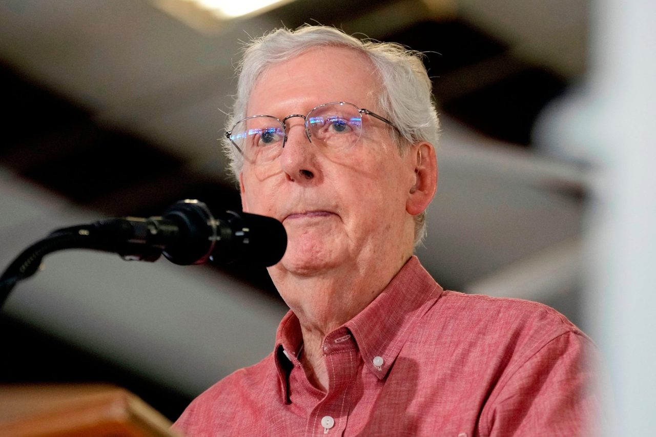 GOP Sen. Mitch McConnell ends frenzied speculation about his health, revealing a fall led to his hospitalization and he's now in a rehab center