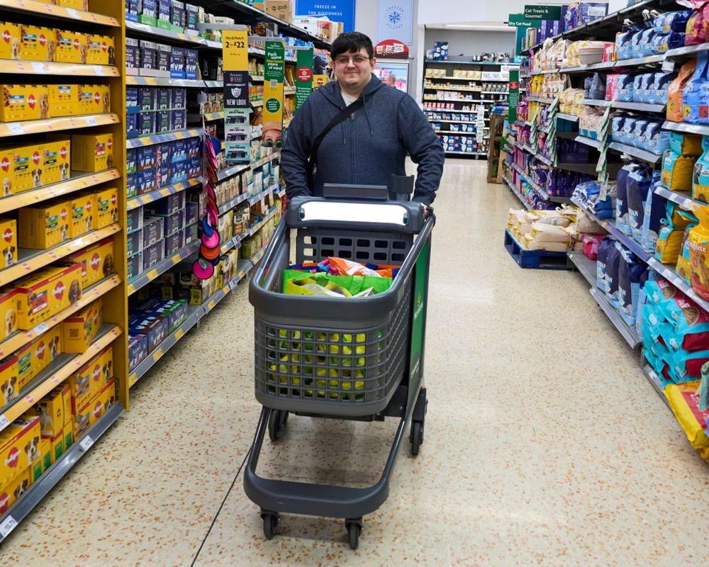 ‘They make life much easier’: AI-powered shopping trolleys go on trial in Lancashire