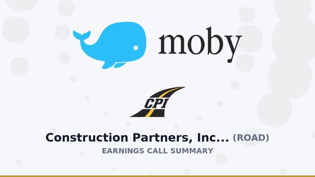 Construction Partners, Inc. Q3 2026 Earnings Call Summary