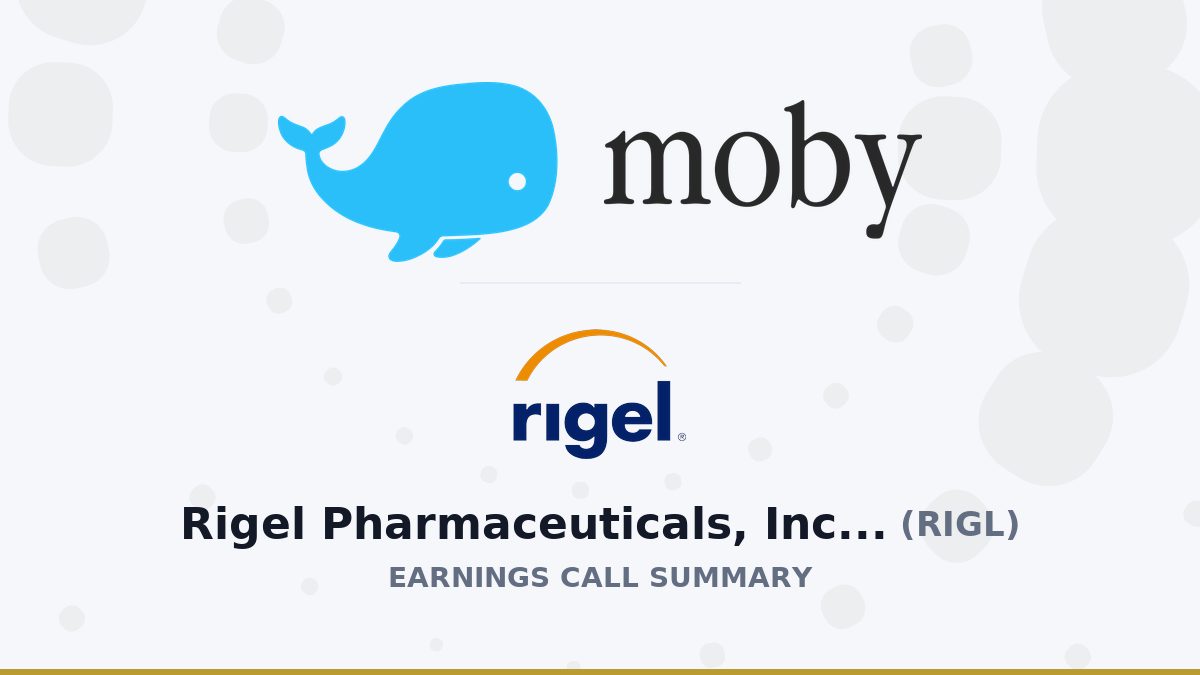 Rigel Pharmaceuticals, Inc. Q2 2026 Earnings Call Summary